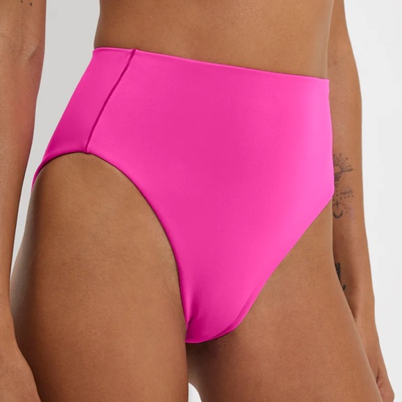 Left On Friday Hot Pink Hi Hi Bikini Bottom size small - Picture 1 of 4